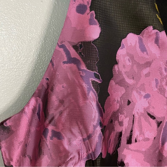 NWT Ronni Nicole Fuchsia Floral Dress - Picture 2 of 8